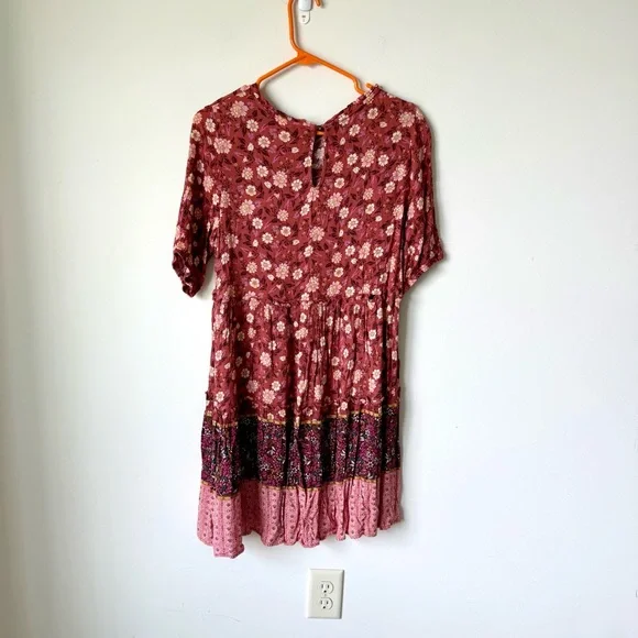 KNOX ROSE Short Sleeved Floral Tiered Boho Dress—SZ. XS - Picture 14 of 14
